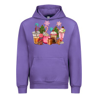 Tulip pink christmas coffe cups Urban Hoodie - CowGirlArtShop