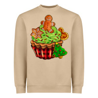 Mushroom christmas cookie cupcake Heavyweight Sweatshirt - AdoDesignShop
