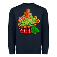 Navy christmas cookie cupcake Heavyweight Sweatshirt - AdoDesignShop
