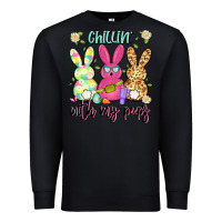 Black chillin' with my peeps Premium Sweatshirt - Artiststas