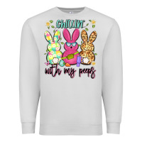 Dove Grey chillin' with my peeps Premium Sweatshirt - Artiststas