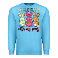Ocean Blue chillin' with my peeps Premium Sweatshirt - Artiststas