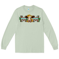 Matcha sunflower hereford cattle and cactus  mom Long Sleeve Tee - Jasminsmagicworld