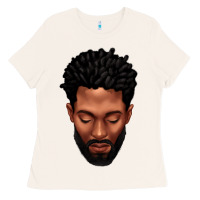 Bone bearded black man portrait Ladies Tee - texasbilliewilder