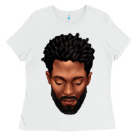 White bearded black man portrait Ladies Tee - texasbilliewilder