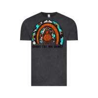 Vintage Black gobble till you wobble rainbow Vintage Tee - JahusDesignShop