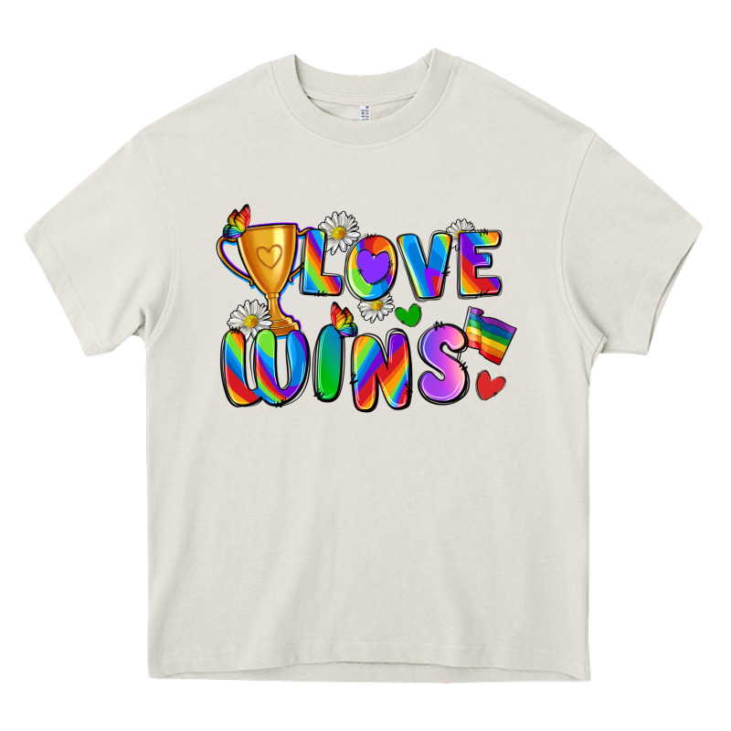 Love Wins Heavy Core Tee by Zillion Design Studio | Teevron