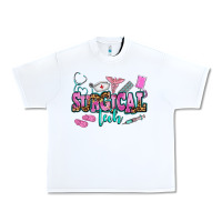 White surgical tech Urban Heavy Tee - AdoDesignShop
