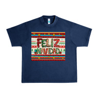 Navy feliz navidad spanish christmas Urban Heavy Tee - Jasminsmagicworld