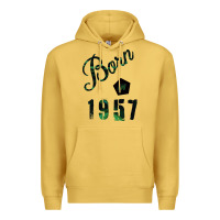 Antique Gold Born In 1957 Premium Hoodie - Bettercallsaul
