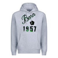 Heather Grey Born In 1957 Premium Hoodie - Bettercallsaul