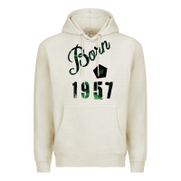 Oatmeal Heather Born In 1957 Premium Hoodie - Bettercallsaul
