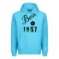 Ocean Blue Born In 1957 Premium Hoodie - Bettercallsaul