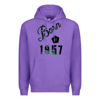 Purple Born In 1957 Premium Hoodie - Bettercallsaul