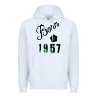 White Born In 1957 Premium Hoodie - Bettercallsaul