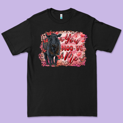 You Moo Ve  Me Black Angus Premium Tee Designed By Ranaportraitstore