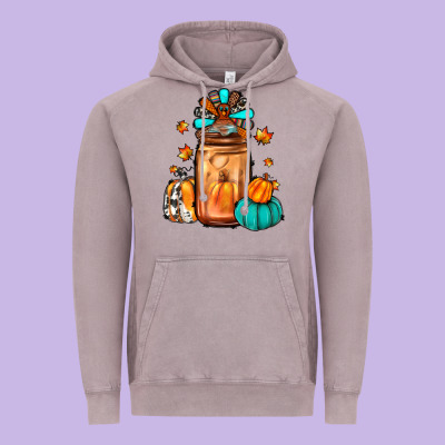Thanksgiving Coffee Vintage Hoodie Designed By Jahusdesignshop
