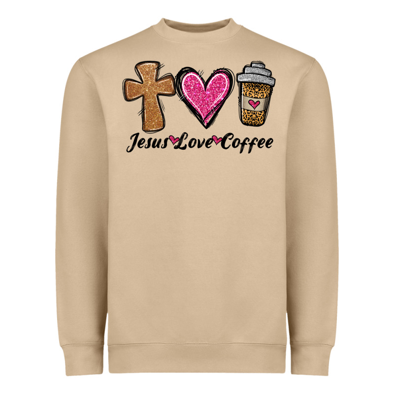Jesus Love Coffee Heavyweight Sweatshirt by Jasminsmagicworld | Teevron