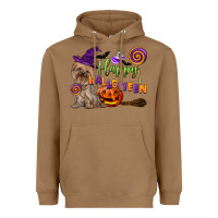Happy Halloween With Yorkshire Terrier Dog Heavyweight Hoodie | Teevron