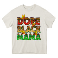 Cream dope black mama with butterflies Heavy Core Tee - texasbilliewilder