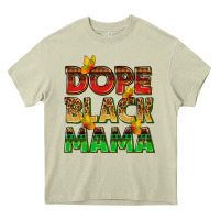 Dope Black Mama With Butterflies Heavy Core Tee | Teevron