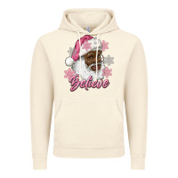 Vintage Artic pink christmas african american santa believe Vintage Hoodie - RanaPortraitStore
