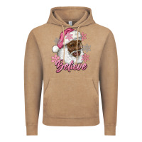 Vintage Coffee pink christmas african american santa believe Vintage Hoodie - RanaPortraitStore