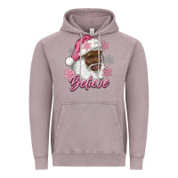 Vintage Zinc pink christmas african american santa believe Vintage Hoodie - RanaPortraitStore