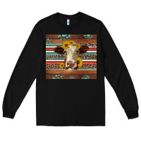 Black western sunflowers gemstone heifer Long Sleeve Tee - Jasminsmagicworld