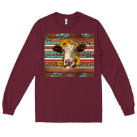 Burgundy western sunflowers gemstone heifer Long Sleeve Tee - Jasminsmagicworld
