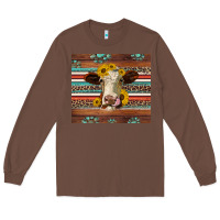 Chestnut western sunflowers gemstone heifer Long Sleeve Tee - Jasminsmagicworld