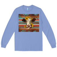 Colony Blue western sunflowers gemstone heifer Long Sleeve Tee - Jasminsmagicworld