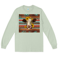 Matcha western sunflowers gemstone heifer Long Sleeve Tee - Jasminsmagicworld