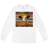 White western sunflowers gemstone heifer Long Sleeve Tee - Jasminsmagicworld