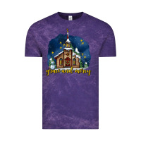Cloud Purple Christmas church and snow grace and mercy Vintage Tee - AdoDesignShop