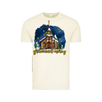 Vintage Arctic Christmas church and snow grace and mercy Vintage Tee - AdoDesignShop