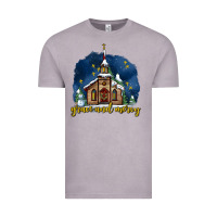 Vintage Zinc Christmas church and snow grace and mercy Vintage Tee - AdoDesignShop