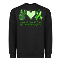 Peace Love Cure Non Hodgkin's Lymphoma Heavyweight Sweatshirt | Teevron