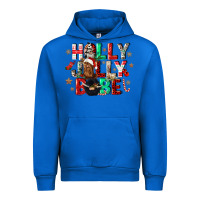 Cobalt holly jolly babe Urban Hoodie - CowGirlArtShop