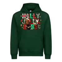 Forest Green holly jolly babe Urban Hoodie - CowGirlArtShop