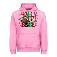 Fuchsia Pink holly jolly babe Urban Hoodie - CowGirlArtShop