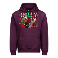 Mauve Wine holly jolly babe Urban Hoodie - CowGirlArtShop