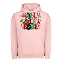 Pigment Salmon holly jolly babe Urban Hoodie - CowGirlArtShop