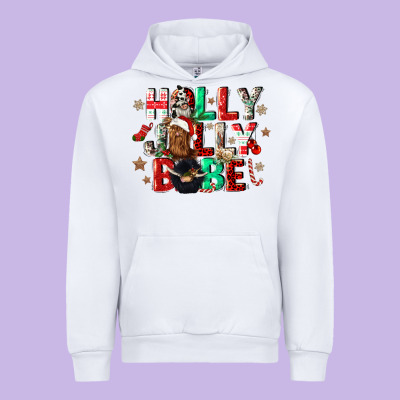 Holly Jolly Babe Urban Hoodie Designed By Cowgirlartshop