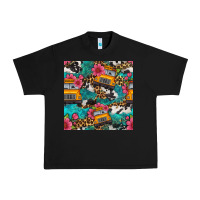 Black western school bus seamless pattern Urban Heavy Tee - BundleAndBundleShop