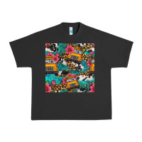 Pigment Black western school bus seamless pattern Urban Heavy Tee - BundleAndBundleShop