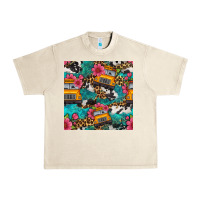 Sandshell western school bus seamless pattern Urban Heavy Tee - BundleAndBundleShop