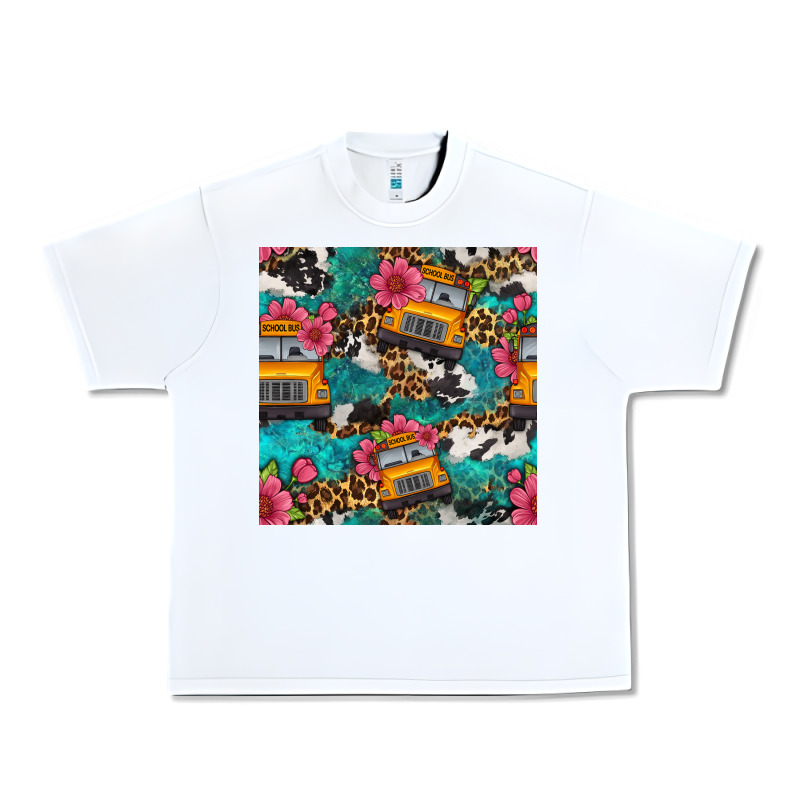 Western School Bus Seamless Pattern Urban Heavy Tee by BundleAndBundleShop | Teevron