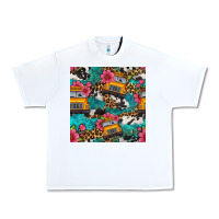 White western school bus seamless pattern Urban Heavy Tee - BundleAndBundleShop