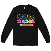 Black teacher wildflowers kopyası Long Sleeve Tee - JahusDesignShop